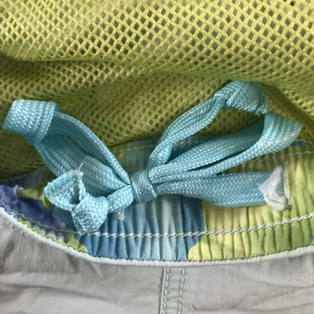 Tommy Bahama Swim Shorts Mens 2XL Green Nylon Mesh Lined Relax Trunks Drawstring